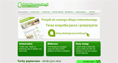 Desktop Screenshot of ekologiczna-torba.pl